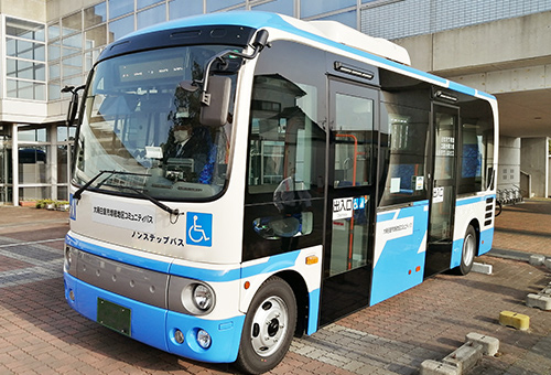 大網白里市増穂地区コミュニティバスの一例です。